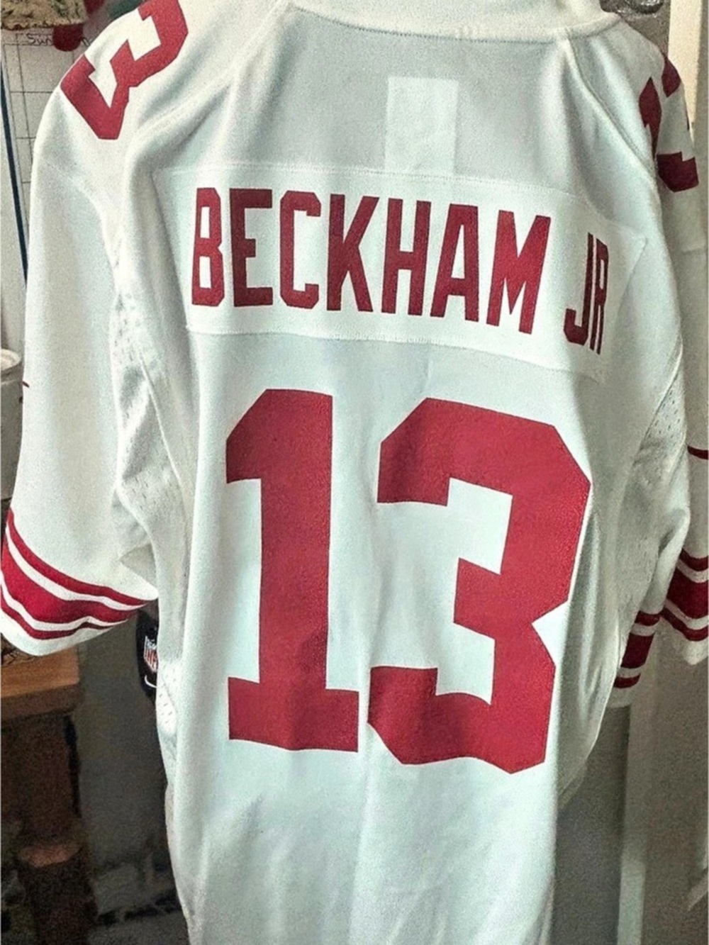 NFL Nike New York Giants Odell Beckham Jr. Nike Game Jersey - White. #13 Jersey
